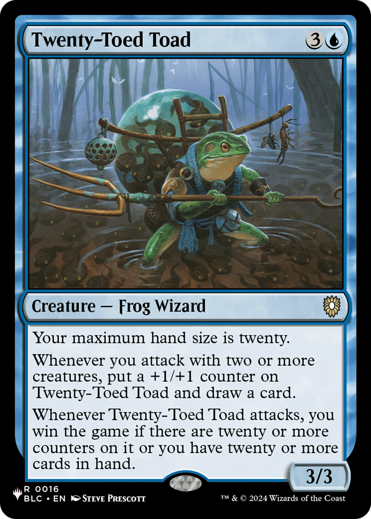 Twenty-Toed Toad (LIST-0016)  - The List