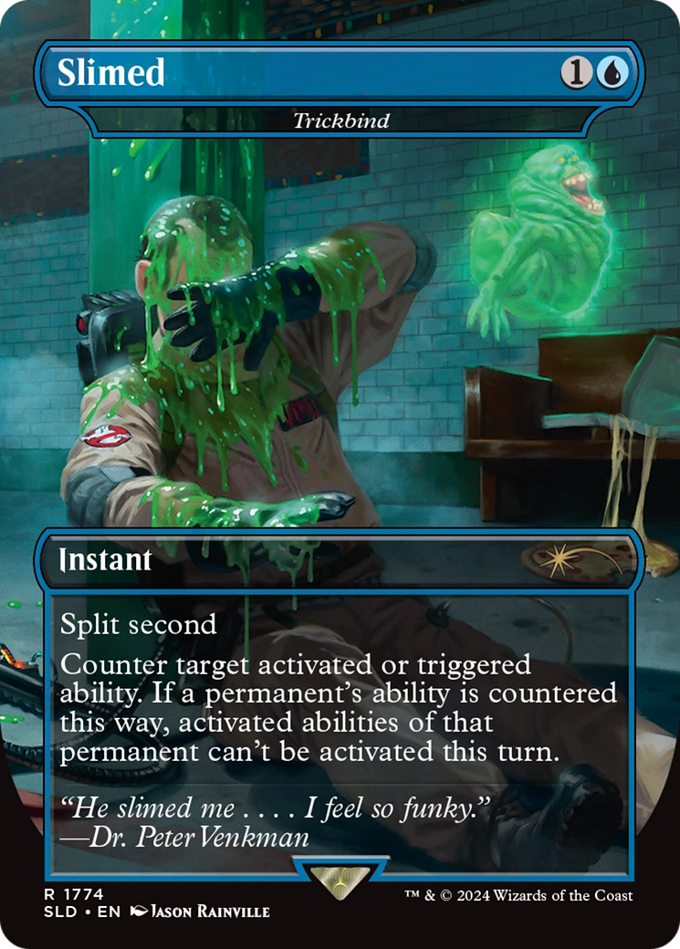 Trickbind (SLD-1774) - Secret Lair Drop / Slimed (Borderless) Foil