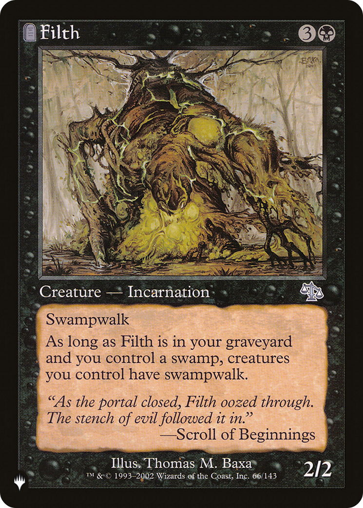 Filth (LIST-66/143)  - The List: (tombstone)