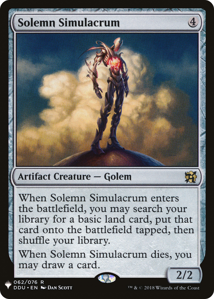 Solemn Simulacrum (LIST-DDU-62)  - The List