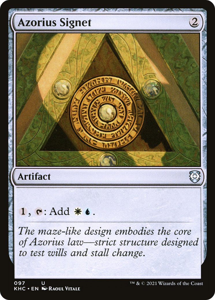 Azorius Signet (KHC-097)  - Kaldheim Commander