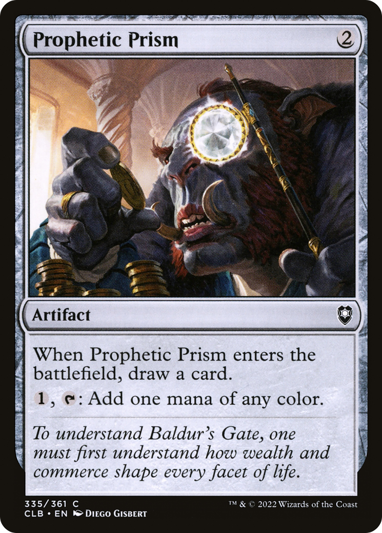 Prophetic Prism (CLB-335)  Foil - Commander Legends: Battle for Baldur's Gate