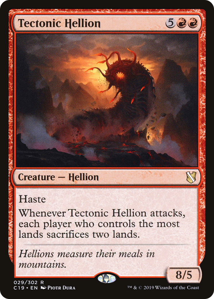 Tectonic Hellion (C19-029)  - Commander 2019