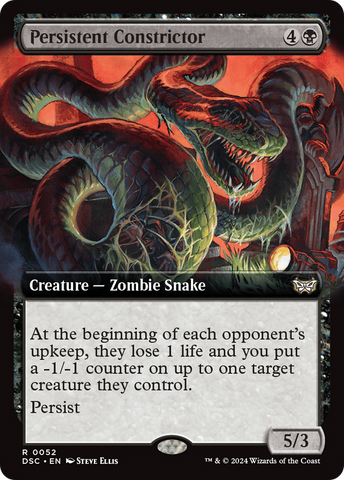Persistent Constrictor (Extended Art) (DSC-052)  - Duskmourn: House of Horror Commander: (Extended Art)