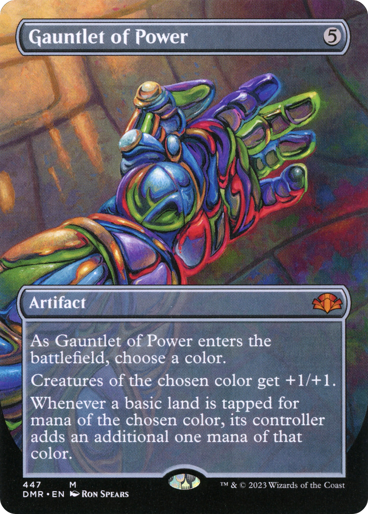Gauntlet of Power (Borderless) (DMR-447)  - Dominaria Remastered