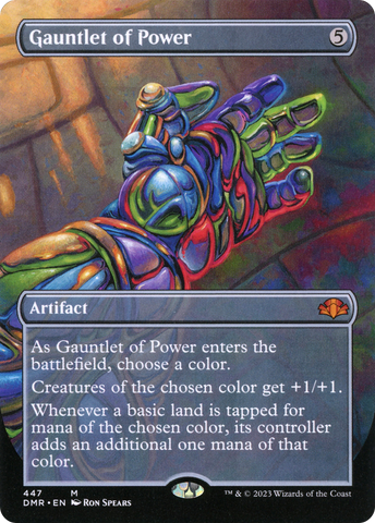 Gauntlet of Power (Borderless) (DMR-447)  Foil - Dominaria Remastered