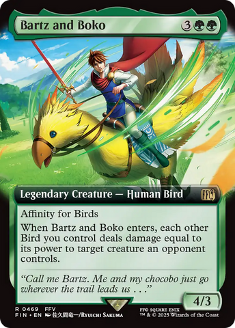 Bartz and Boko (Extended Art) (FIN-469)  Foil - FINAL FANTASY: (Extended Art)