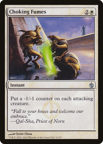 Choking Fumes (MBS-004)  Foil - Mirrodin Besieged