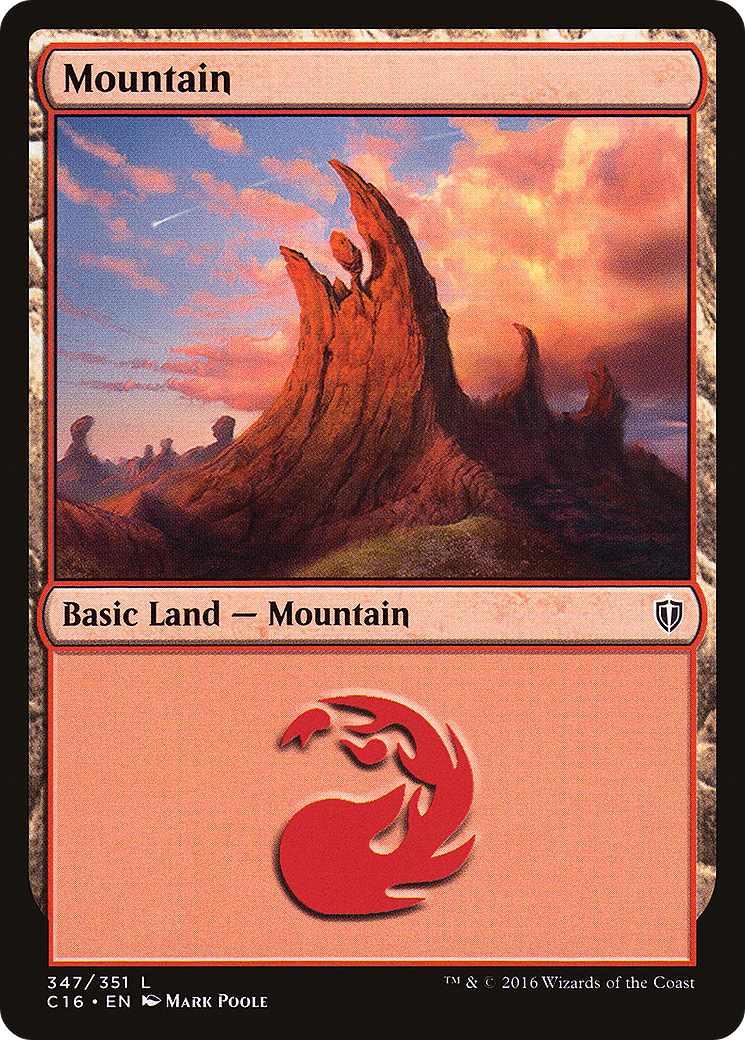Mountain (347) (C16-347)  - Commander 2016