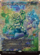 March of the World Ooze (Showcase) (Fracture Foil) (DFT-412)  Foil - Aetherdrift: (Showcase, enchantment)