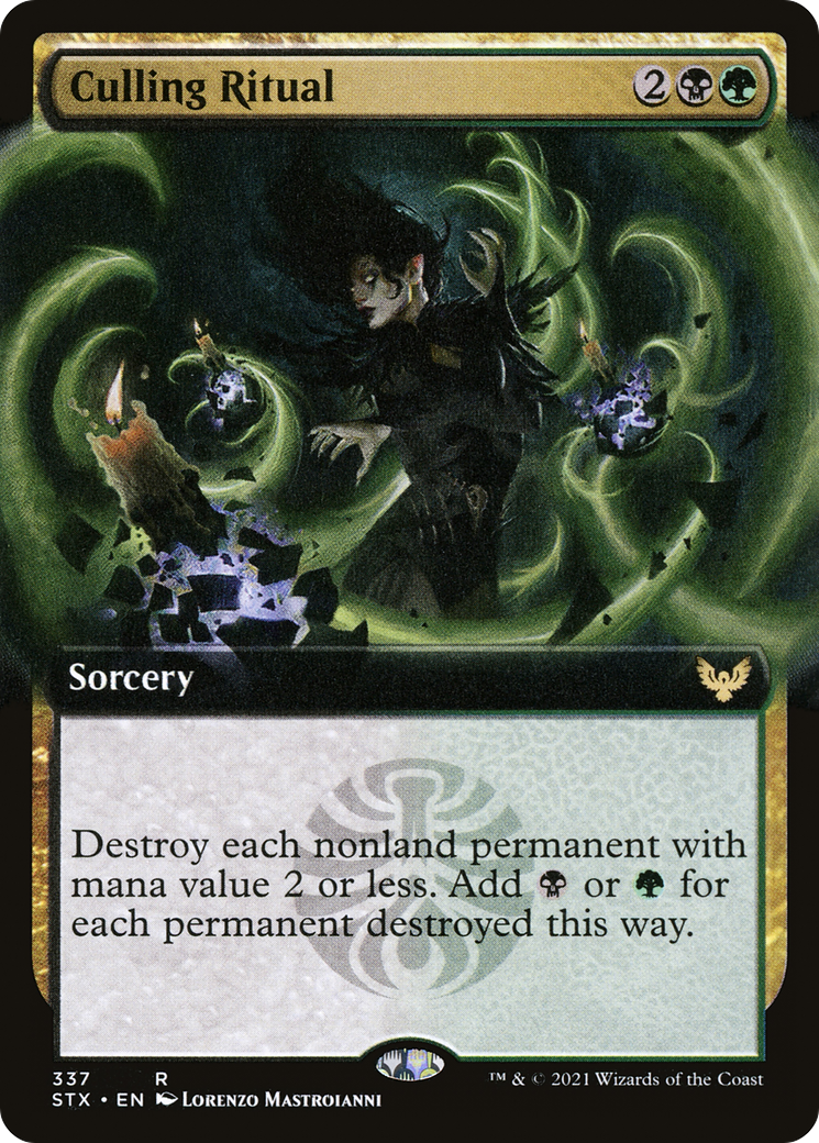 Culling Ritual (Extended Art) (STX-337)  Foil - Strixhaven: School of Mages: (Extended Art)