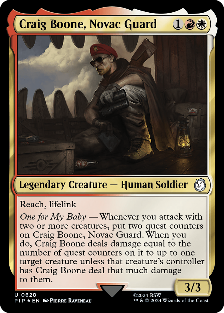 Craig Boone, Novac Guard (Surge Foil) (PIP-628)  Foil - Fallout