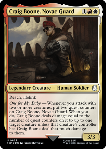Craig Boone, Novac Guard (Surge Foil) (PIP-628)  Foil - Fallout