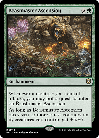 Beastmaster Ascension (BLC-118)  - Bloomburrow Commander