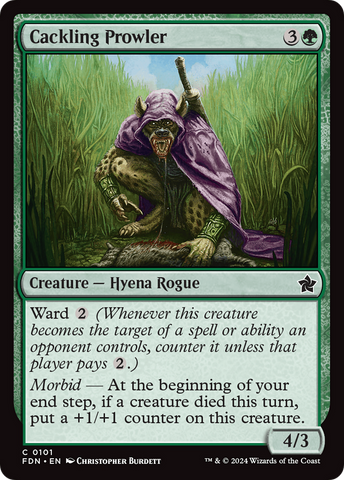 Cackling Prowler (FDN-101)  Foil - Foundations