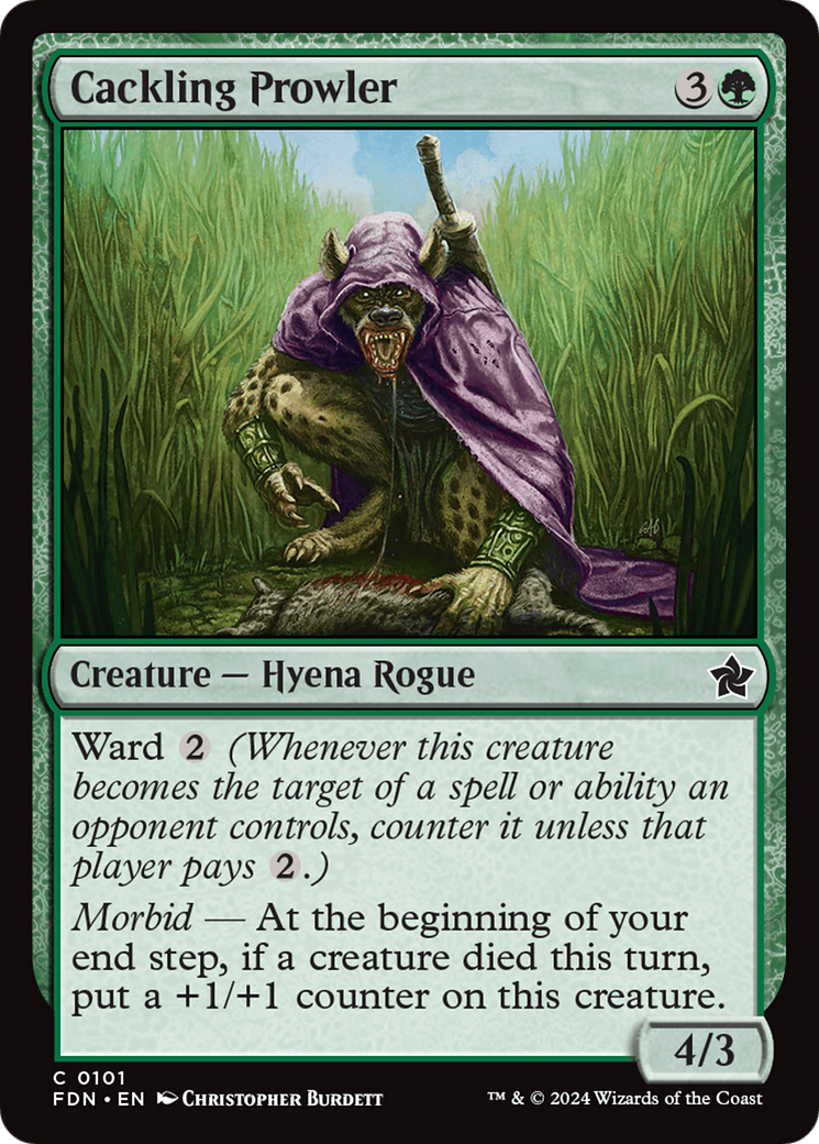Cackling Prowler (FDN-101)  Foil - Foundations