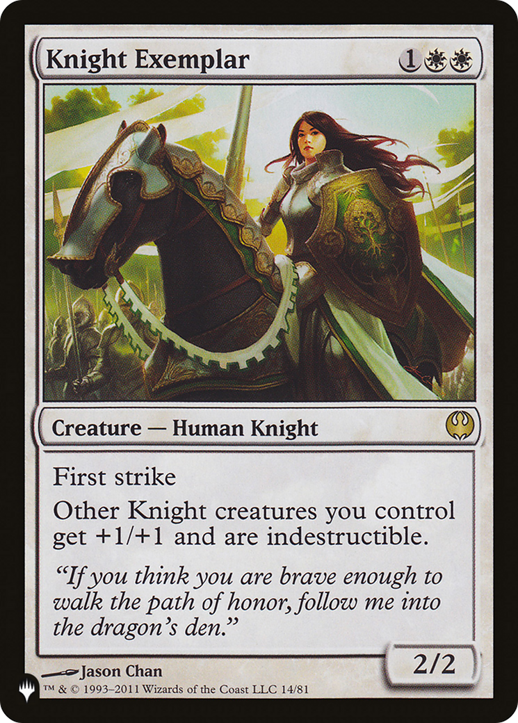 Knight Exemplar (DDG) (LIST-14/81)  - The List