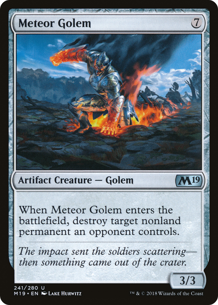 Meteor Golem (M19-241)  - Core Set 2019