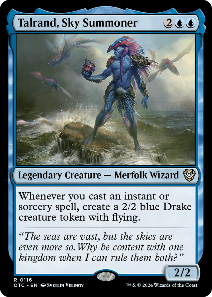 Talrand, Sky Summoner (OTC-116)  - Outlaws of Thunder Junction Commander