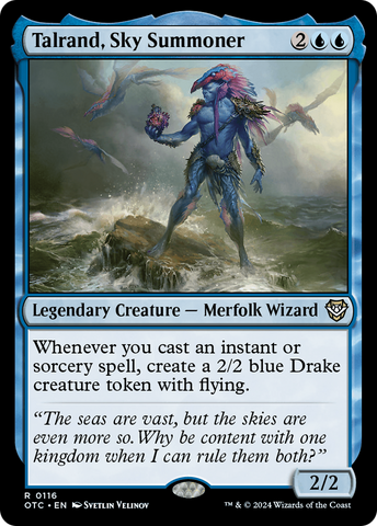 Talrand, Sky Summoner (OTC-116)  - Outlaws of Thunder Junction Commander