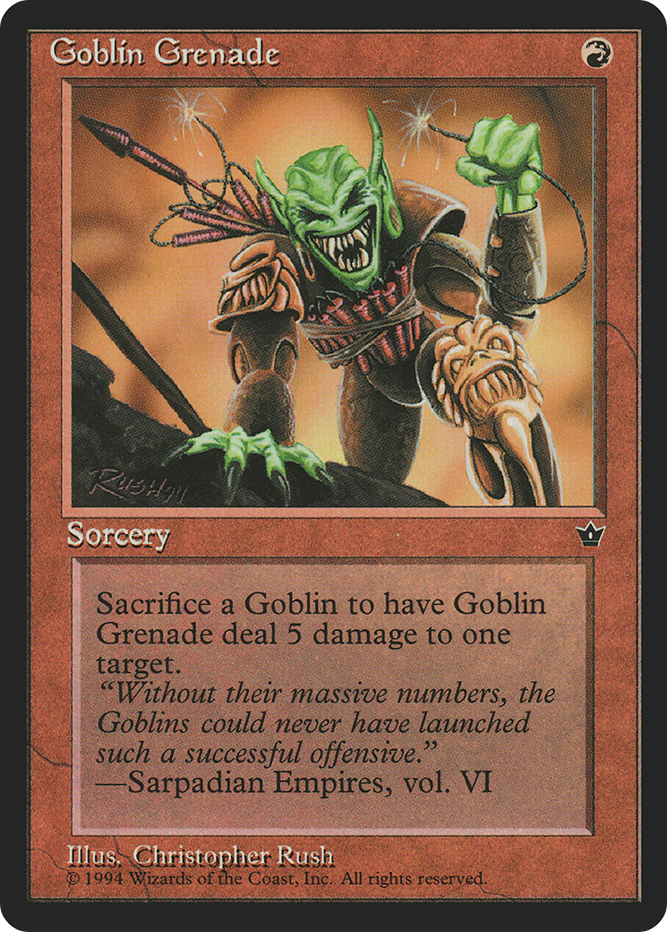Goblin Grenade (Rush) (FEM-)  - Fallen Empires