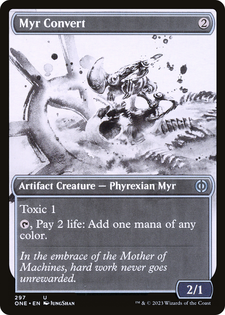 Myr Convert (Showcase) (ONE-297)  - Phyrexia: All Will Be One: (Showcase)