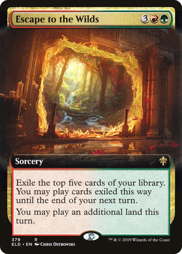 Escape to the Wilds (Extended Art) (ELD-379)  Foil - Throne of Eldraine: (Extended Art)