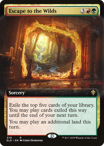 Escape to the Wilds (Extended Art) (ELD-379)  Foil - Throne of Eldraine: (Extended Art)