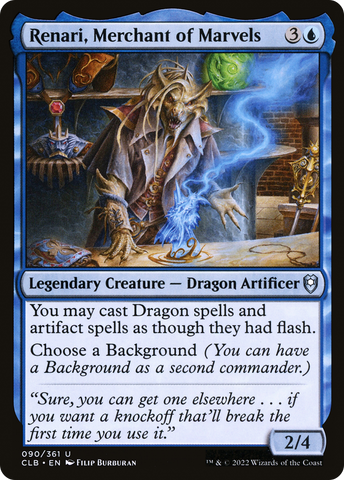 Renari, Merchant of Marvels (CLB-090)  - Commander Legends: Battle for Baldur's Gate