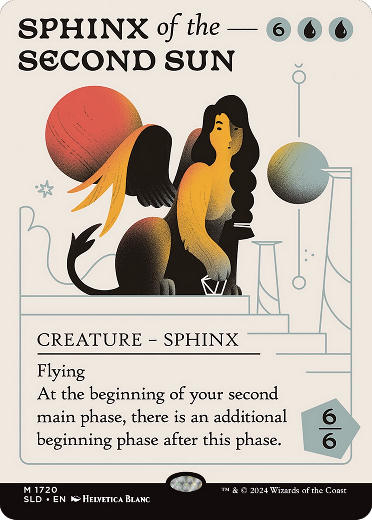 Sphinx of the Second Sun (SLD-1720)  - Secret Lair Drop (Borderless)
