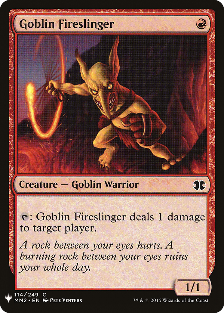 Goblin Fireslinger (LIST-114)  - The List
