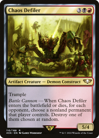 Chaos Defiler (40K-110)  - Warhammer 40,000 Commander