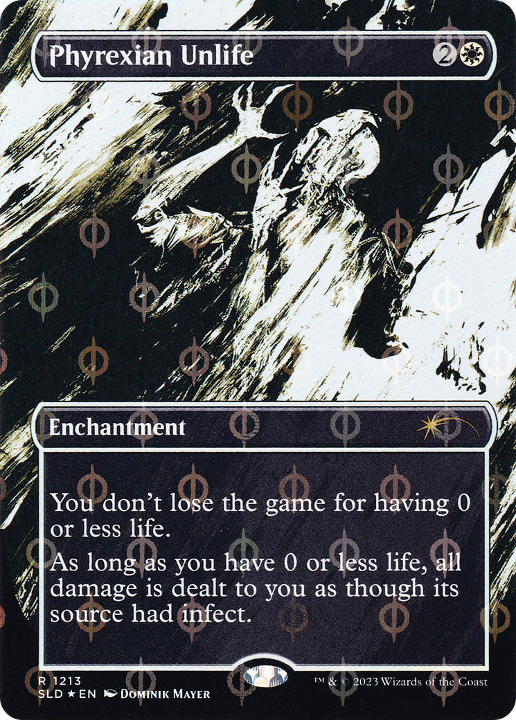 Phyrexian Unlife (Step-and-Compleat Foil) (SLD-1213)  Foil - Secret Lair Drop (Borderless)