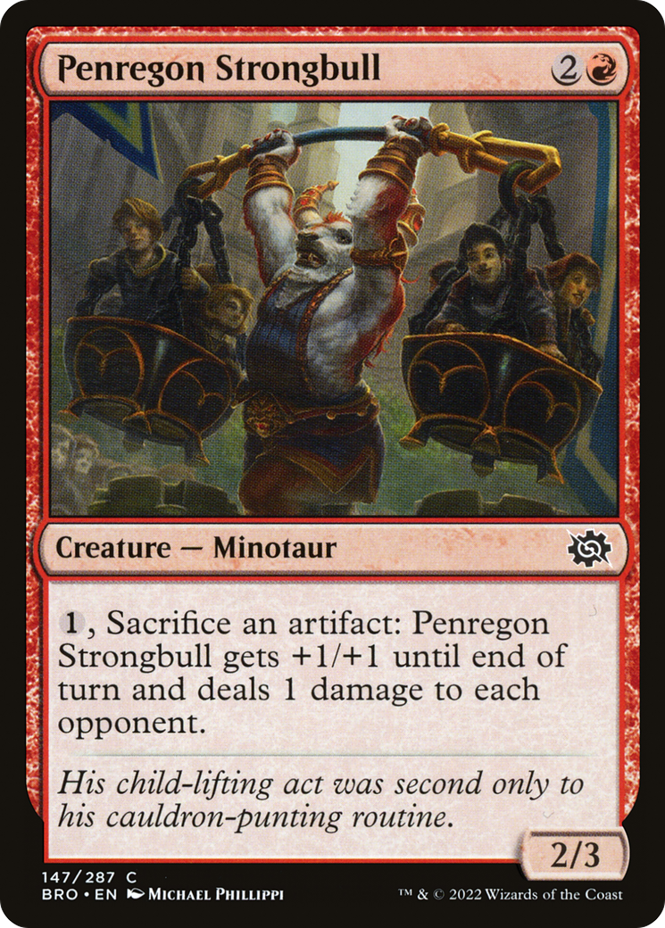 Penregon Strongbull (BRO-147)  Foil - The Brothers' War