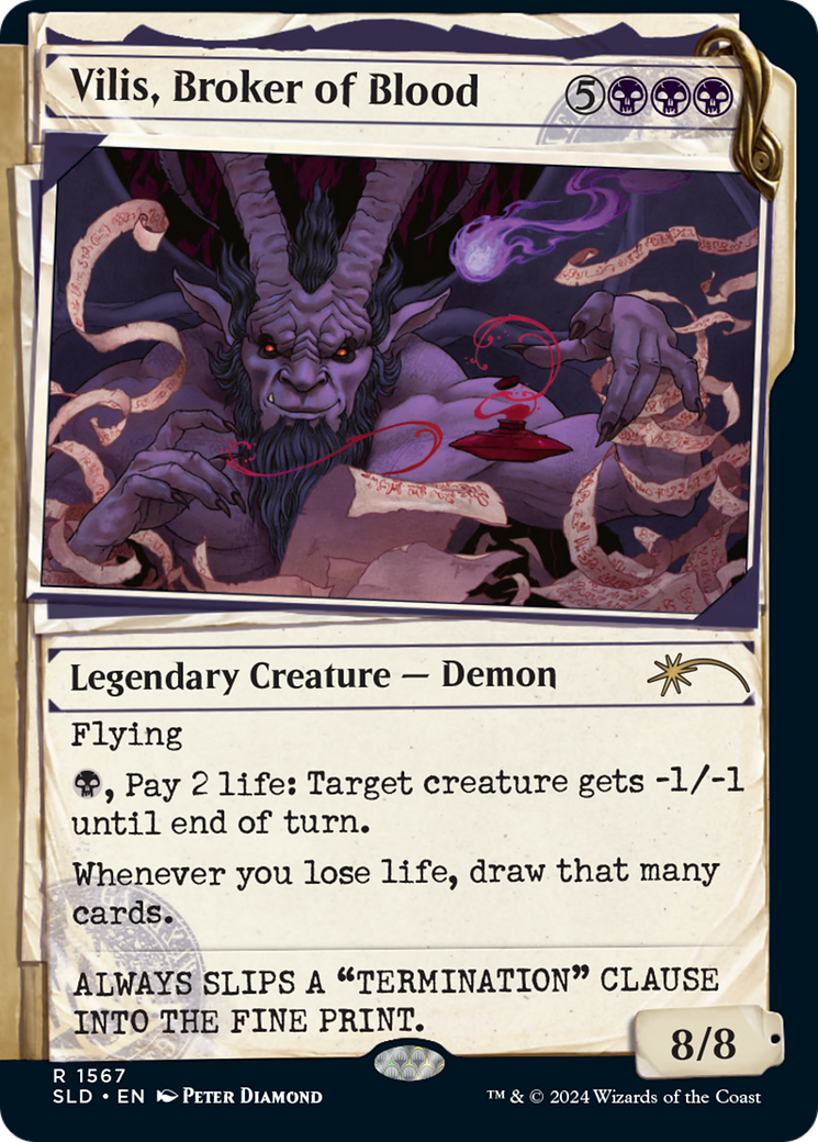 Vilis, Broker of Blood (SLD-1567)  - Secret Lair Drop: (Showcase)