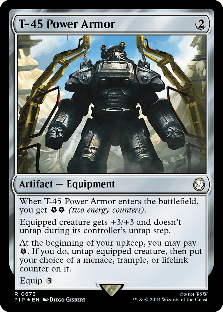 T-45 Power Armor (Surge Foil) (PIP-673)  Foil - Fallout