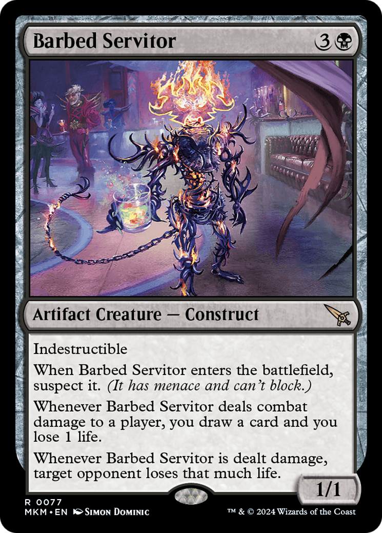 Barbed Servitor (MKM-077)  - Murders at Karlov Manor