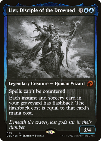 Lier, Disciple of the Drowned (DBL-059)  Foil - Innistrad: Double Feature