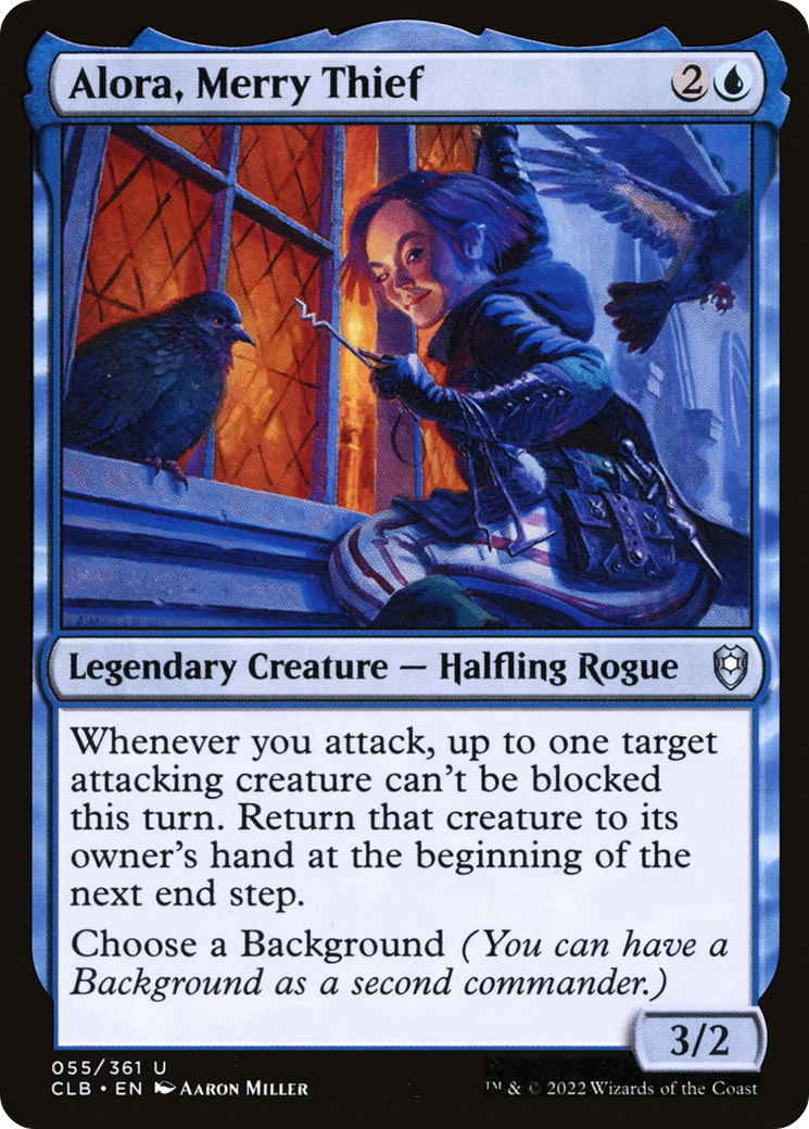 Alora, Merry Thief (CLB-055)  Foil - Commander Legends: Battle for Baldur's Gate