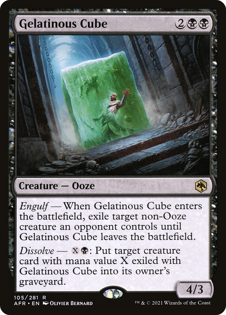 Gelatinous Cube (AFR-105)  - Adventures in the Forgotten Realms