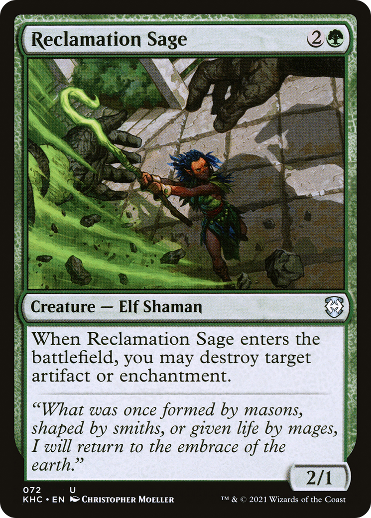 Reclamation Sage (KHC-072)  - Kaldheim Commander