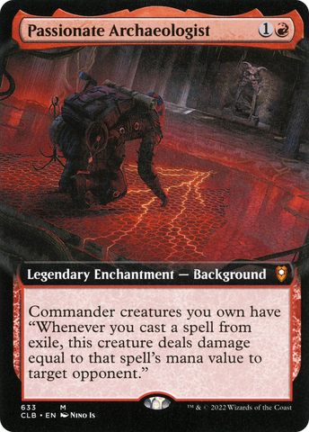 Passionate Archaeologist (Extended Art) (CLB-633)  Foil - Commander Legends: Battle for Baldur's Gate: (Extended Art)