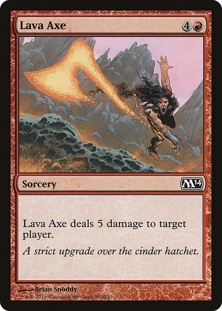Lava Axe (M14-143)  Foil - Magic 2014