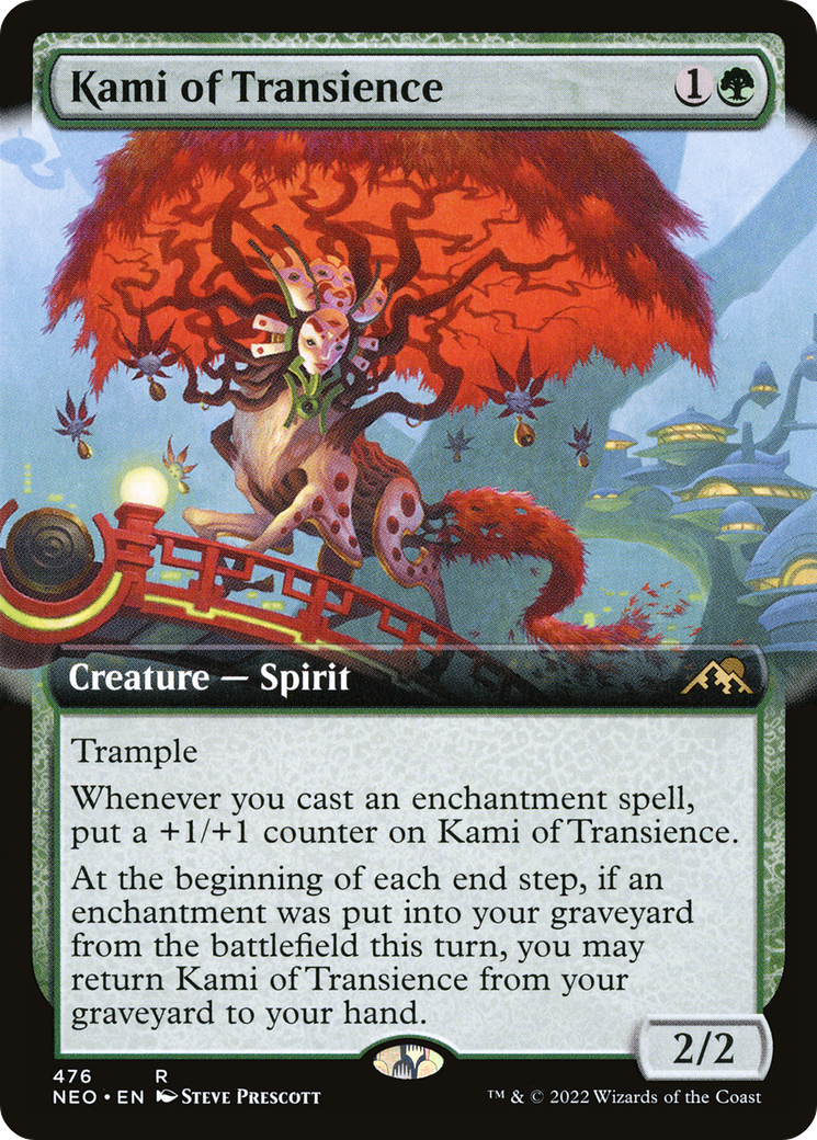 Kami of Transience (Extended Art) (NEO-476) - Kamigawa: Neon Dynasty: (Extended Art) Foil