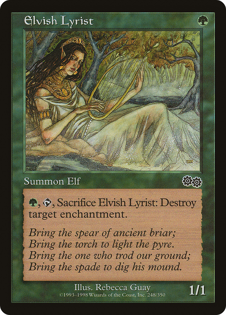 Elvish Lyrist (USG-248)  - Urza's Saga