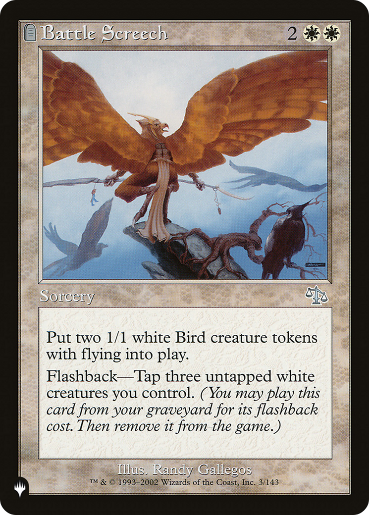 Battle Screech (LIST-JUD-3)  - The List: (tombstone)