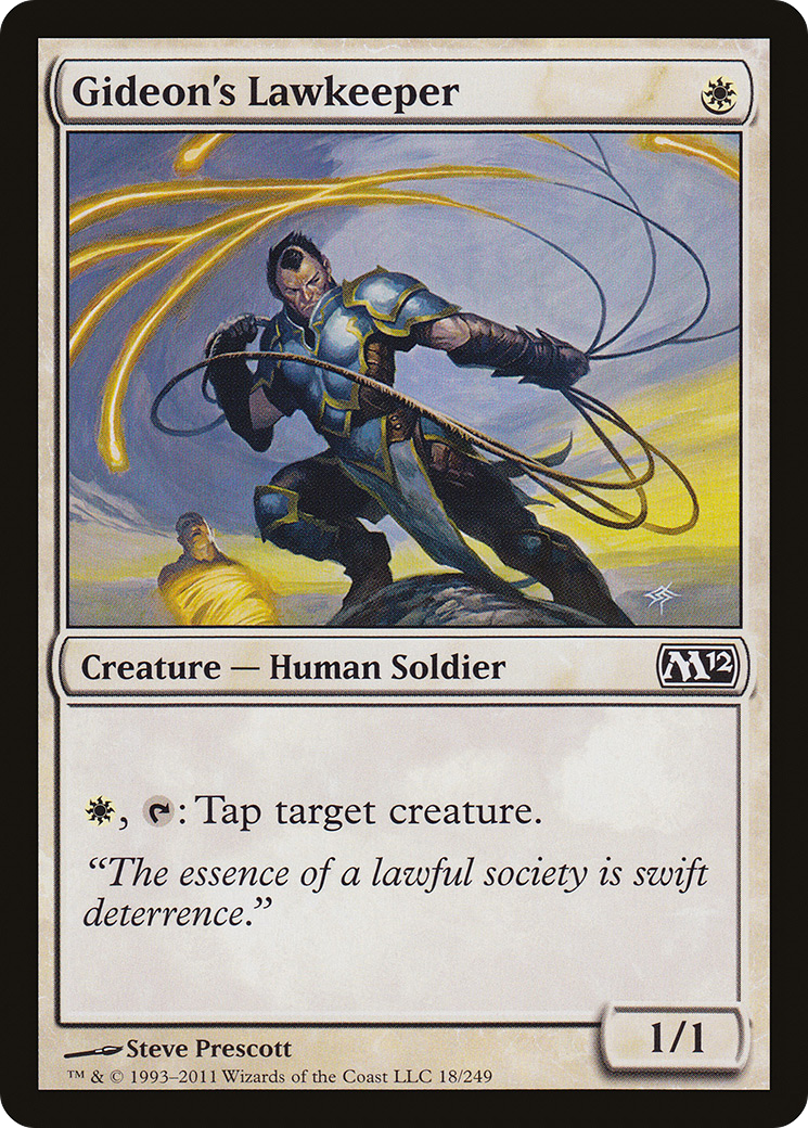 Gideon's Lawkeeper (M12-018)  Foil - Magic 2012