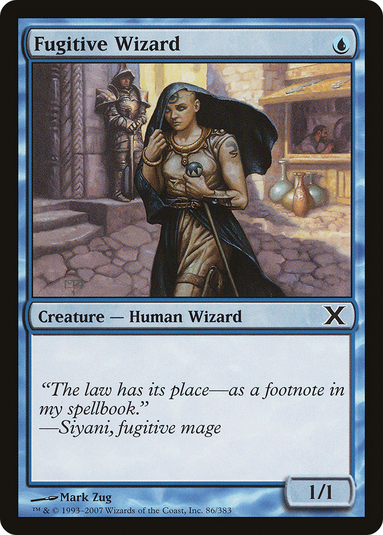 Fugitive Wizard (10E-086)  - Tenth Edition