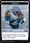 Emblem - Ajani, Adversary of Tyrants (M19-015) - Core Set 2019 Tokens