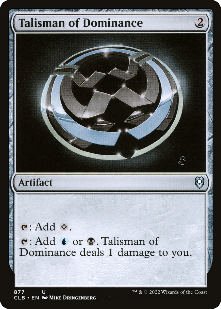 Talisman of Dominance (CLB-877)  - Commander Legends: Battle for Baldur's Gate